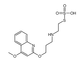 4-methoxy-2-[3-(2-sulfosulfanylethylamino)propoxy]quinoline Structure