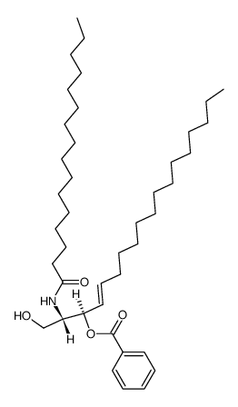N-palmitoyl 3-O-benzoyl-D-erythro-sphingosine Structure