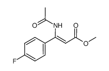 (Z)-methyl 3-acetamido-3-(4-fluorophenyl)-2-propenoate结构式