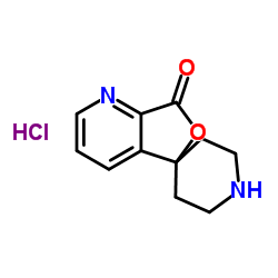 螺[呋喃并[3,4-b]吡啶-5(7H),4'-哌啶]-7-酮盐酸盐结构式