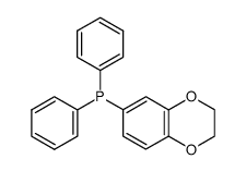 (2,3-dihydro-1,4-benzodioxin-6-yl)diphenylphosphine结构式