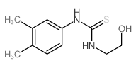 3-(3,4-dimethylphenyl)-1-(2-hydroxyethyl)thiourea结构式