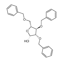 2,3,5-tri-O-benzyl-α- and β-D-arabinofuranosyl chlorides Structure