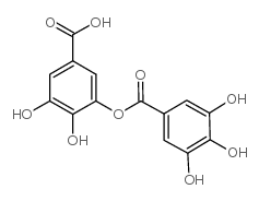 Benzoic acid,3,4-dihydroxy-5-[(3,4,5-trihydroxybenzoyl)oxy]- Structure