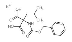 2-(2-Methylpropyl)-2-phenylmethoxycarbonylamino-propanedioic acid结构式