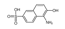1-氨基-2-萘酚-6-磺酸结构式