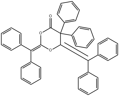 5,5-Diphenyl-2,6-bis(diphenylmethylene)-1,3-dioxan-4-one Structure