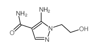 5-amino-1-(2-hydroxyethyl)pyrazole-4-carboxamide结构式