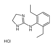 N-(2,6-diethylphenyl)-4,5-dihydro-1H-imidazol-2-amine,hydrochloride Structure