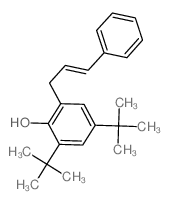 2-cinnamyl-4,6-ditert-butyl-phenol结构式