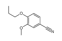 3-甲氧基-4-丙氧基苯甲腈结构式