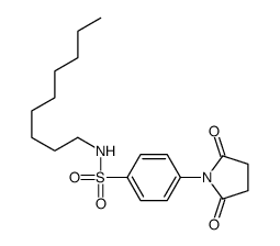 4-(2,5-dioxopyrrolidin-1-yl)-N-nonylbenzenesulfonamide结构式