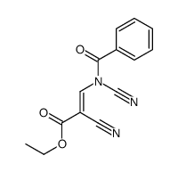 ethyl 3-[benzoyl(cyano)amino]-2-cyanoprop-2-enoate结构式