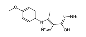 1-(4-甲氧基-苯基)-5-甲基-1H-吡唑-4-羧酸肼结构式
