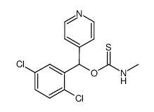 Methyl-thiocarbamic acid O-[(2,5-dichloro-phenyl)-pyridin-4-yl-methyl] ester结构式