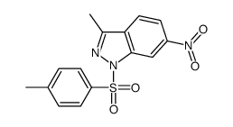 3-methyl-1-(4-methylphenyl)sulfonyl-6-nitroindazole Structure