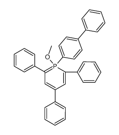 1-biphenyl-4-yl-1-methoxy-2,4,6-triphenyl-1λ5-phosphinine Structure