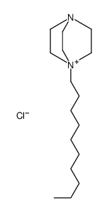 4-decyl-1-aza-4-azoniabicyclo[2.2.2]octane,chloride Structure