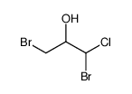 1,3-dibromo-1-chloropropan-2-ol Structure