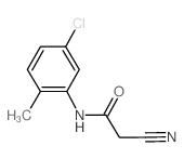 N-(5-氯-2-甲基苯基)-2-氰基乙酰胺结构式