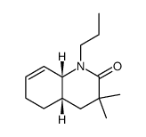 cis-1,2,3,4,4a,5,6,8a-Octahydro-3,3-dimethyl-1-(1-propyl)-chinol-2-on Structure