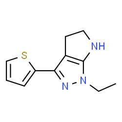 Pyrrolo[2,3-c]pyrazole, 1-ethyl-1,4,5,6-tetrahydro-3-(2-thienyl)- (9CI) Structure
