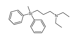 Diethyl-[3-(methyl-diphenyl-silanyl)-propyl]-amine Structure