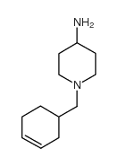 4-氨基-1-(3-环己烯-1-甲基)哌啶结构式
