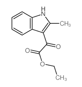 Ethyl 2-methyl-3-indolylglyoxylate Structure