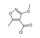 3-methoxy-5-methyl-isoxazole-4-carbonyl chloride Structure