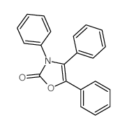 2(3H)-Oxazolone, 3,4,5-triphenyl- Structure