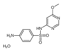 4-amino-N-(6-methoxypyrimidin-4-yl)benzenesulfonamide,hydrate Structure
