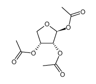 1,2,3-tri-O-acetyl-β-D-erythrofuranose结构式
