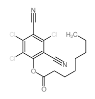 (2,3,5-trichloro-4,6-dicyano-phenyl) octanoate结构式