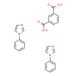 isophthalic acid, compound with 1-phenyl-1H-imidazole (1:2)结构式