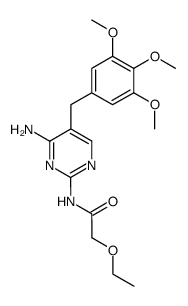 N-[4-amino-5-(3,4,5-trimethoxy-benzyl)-pyrimidin-2-yl]-2-ethoxy-acetamide结构式