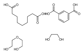 benzene-1,3-dicarboxylic acid,ethane-1,2-diol,2-(2-hydroxyethoxy)ethanol,nonanedioic acid Structure