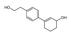 3-[4-(2-hydroxyethyl)phenyl]cyclohex-2-en-1-ol结构式