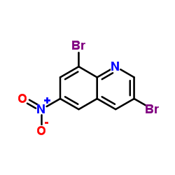3,8-Dibromo-6-nitroquinoline Structure