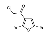 2-CHLORO-1-(2,5-DIBROMOTHIEN-3-YL)ETHANONE Structure