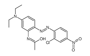 N-[2-[(2-氯-4-硝基苯基)偶氮]-5-(二乙氨基)苯基]-乙酰胺结构式