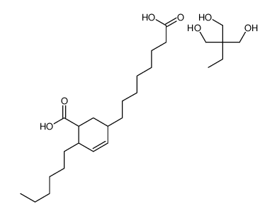 5-(7-carboxyheptyl)-2-hexylcyclohex-3-ene-1-carboxylic acid,2-ethyl-2-(hydroxymethyl)propane-1,3-diol结构式