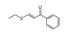 3-ethylsulfanyl-1-phenyl-propenone结构式