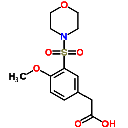 [4-METHOXY-3-(MORPHOLINE-4-SULFONYL)-PHENYL]-ACETIC ACID Structure