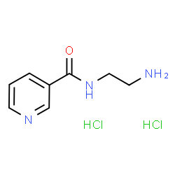 N-(2-氨基乙基)烟酰胺二盐酸盐结构式