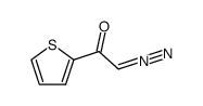 2-oxo-2-(thiophen-2-yl)diazoethane结构式