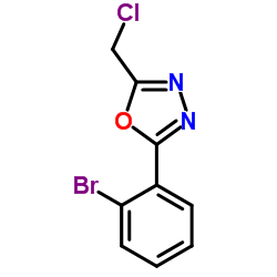 2-(2-BROMO-PHENYL)-5-CHLOROMETHYL-[1,3,4]OXADIAZOLE Structure