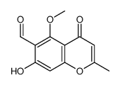 7-Hydroxy-5-methoxy-2-methyl-4-oxo-4H-1-benzopyran-6-carbaldehyde结构式
