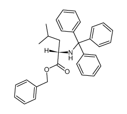 N-trityl-L-leucine benzyl ester Structure