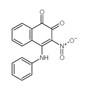 4-anilino-3-nitro-naphthalene-1,2-dione结构式